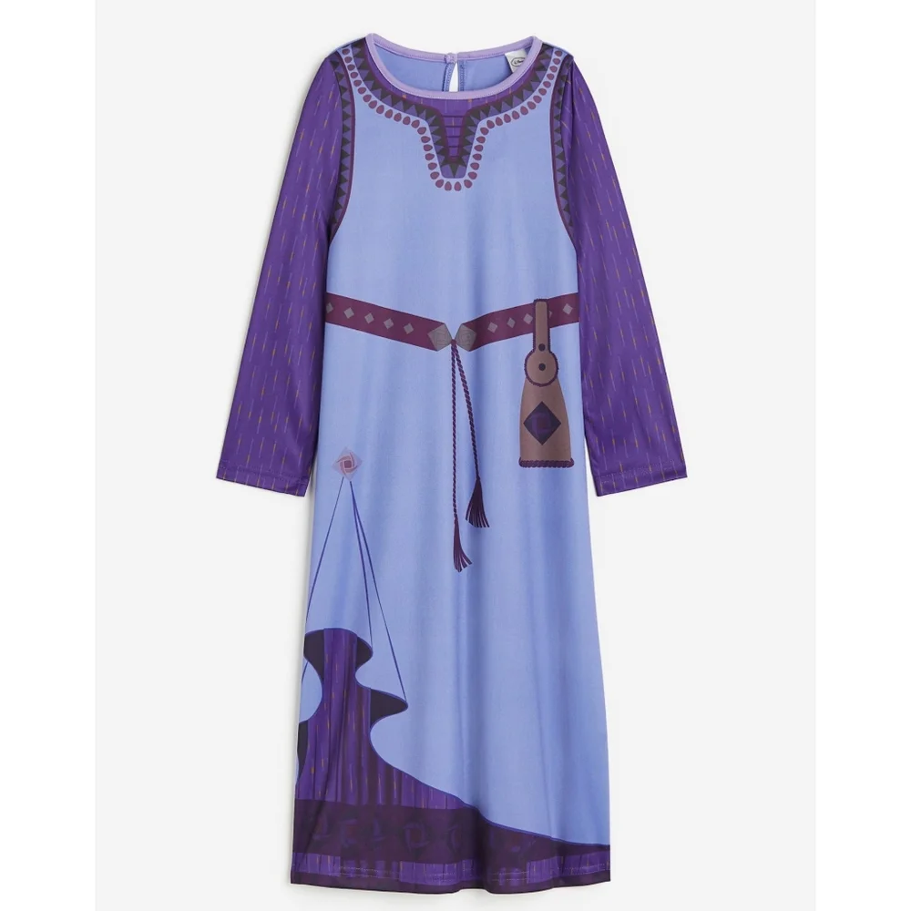 H&M Disney 100 Pixar Girls Wish Asha Costume Dress Size 8-10 NEW with Tags
